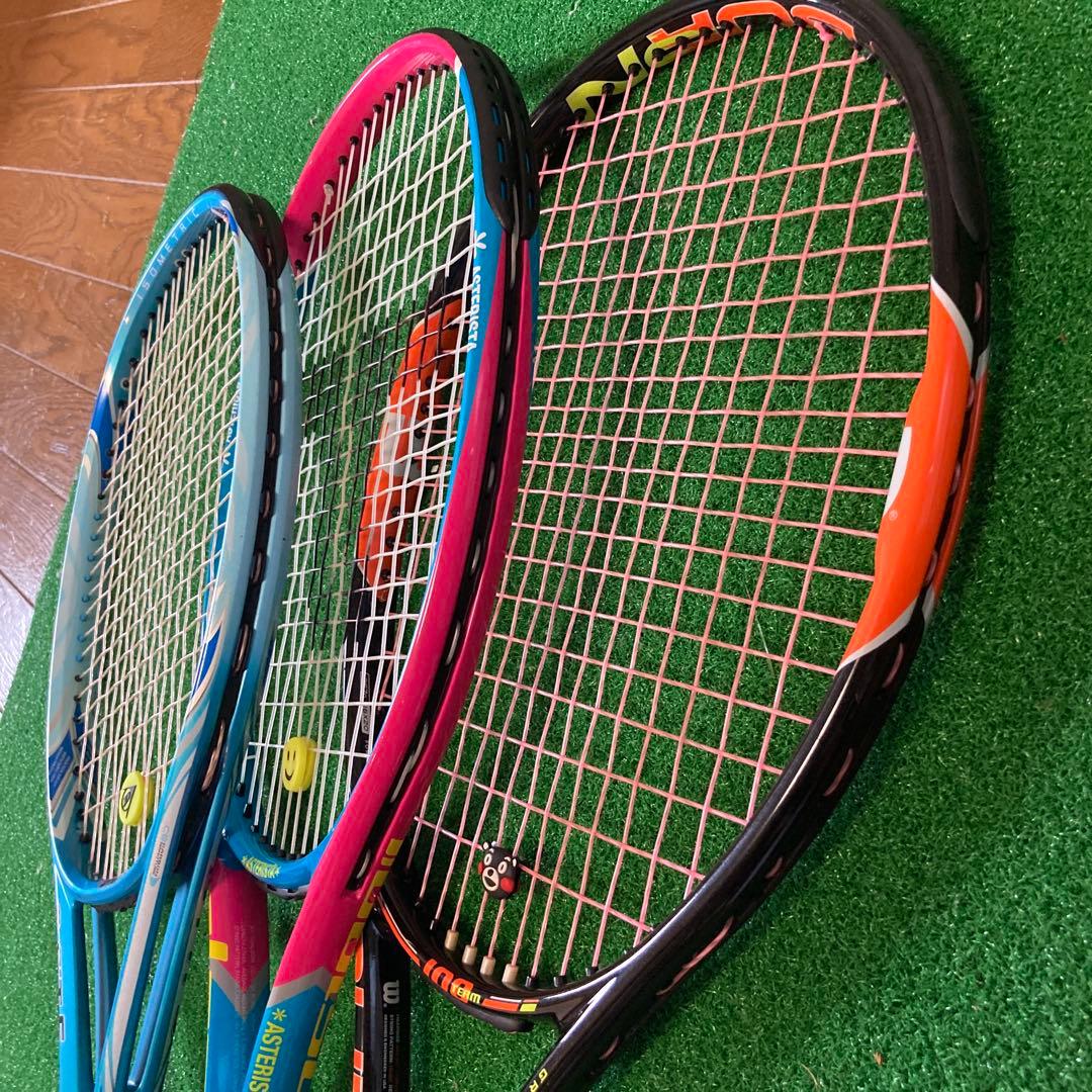 硬式テニスラケット　３本セット