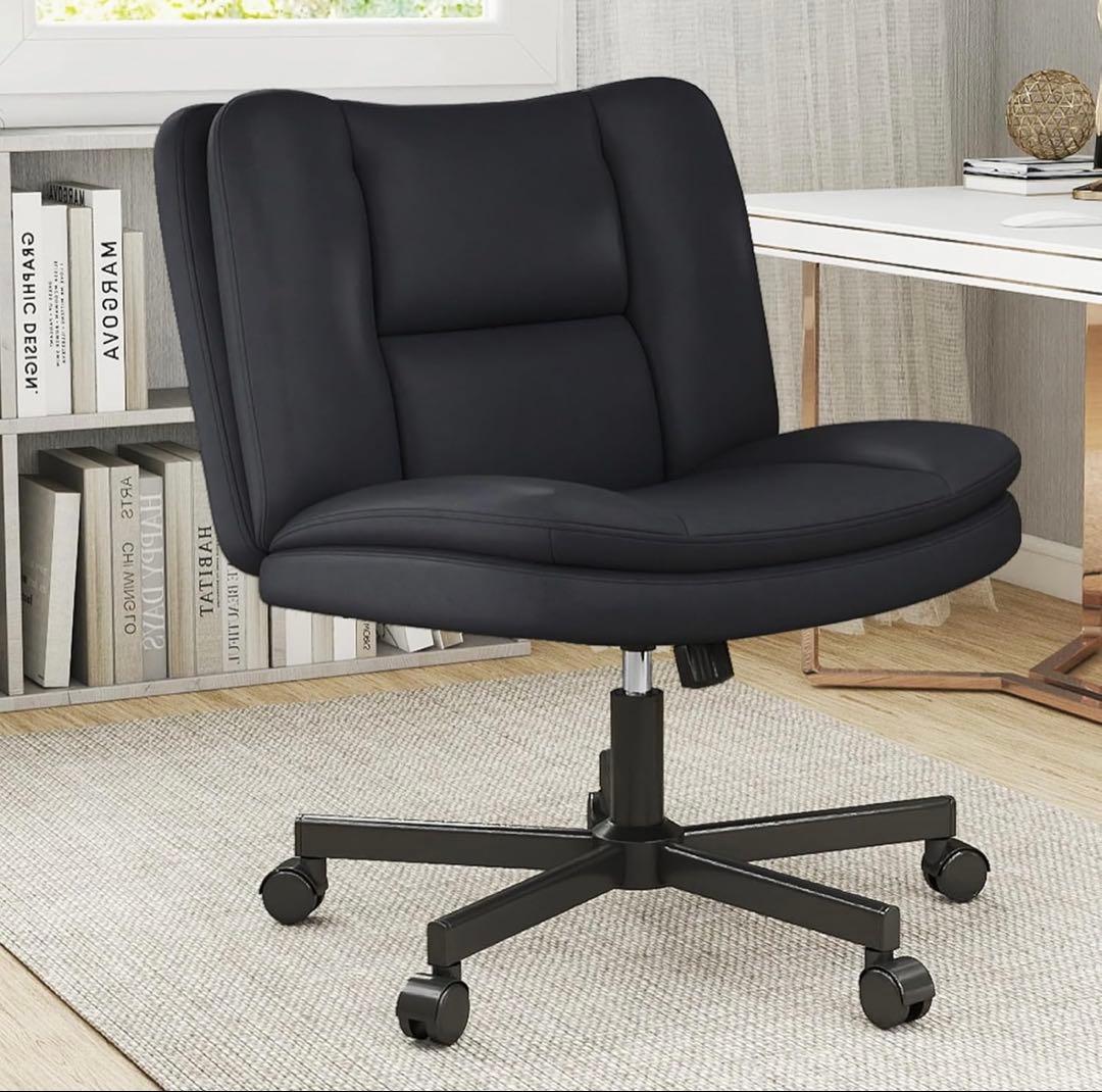 【本日限定お値下げ】デスクチェア あぐらチェア PUレザー 90°~105°