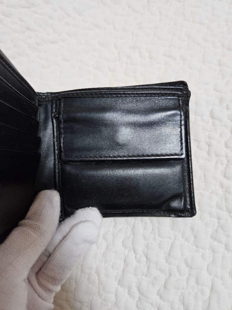 GUCCI 財布 二つ折り　ブラック　GGスプリーム　スネーク　黒