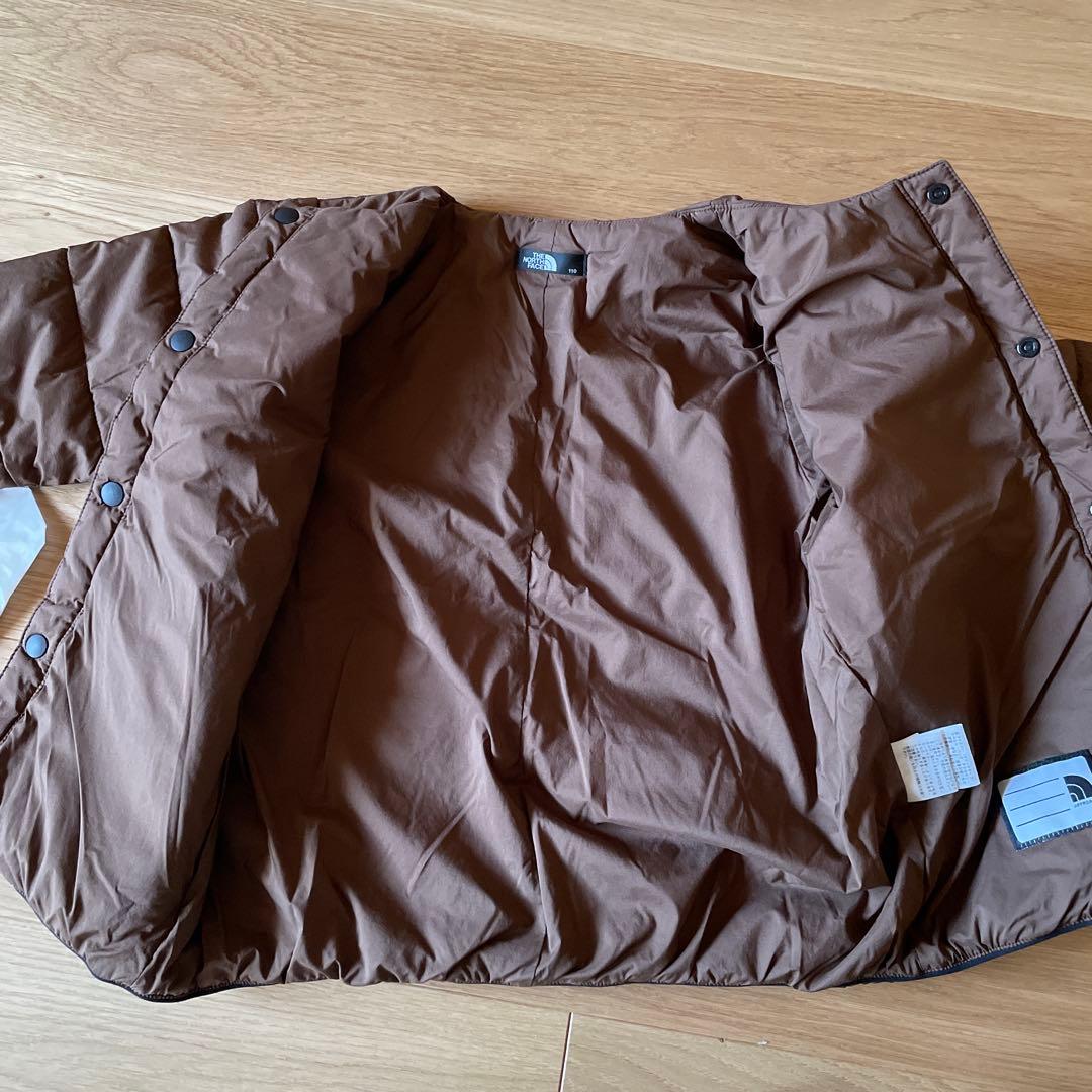 ノースフェイス　ブラウン マイクロゼファーカーディガン 110