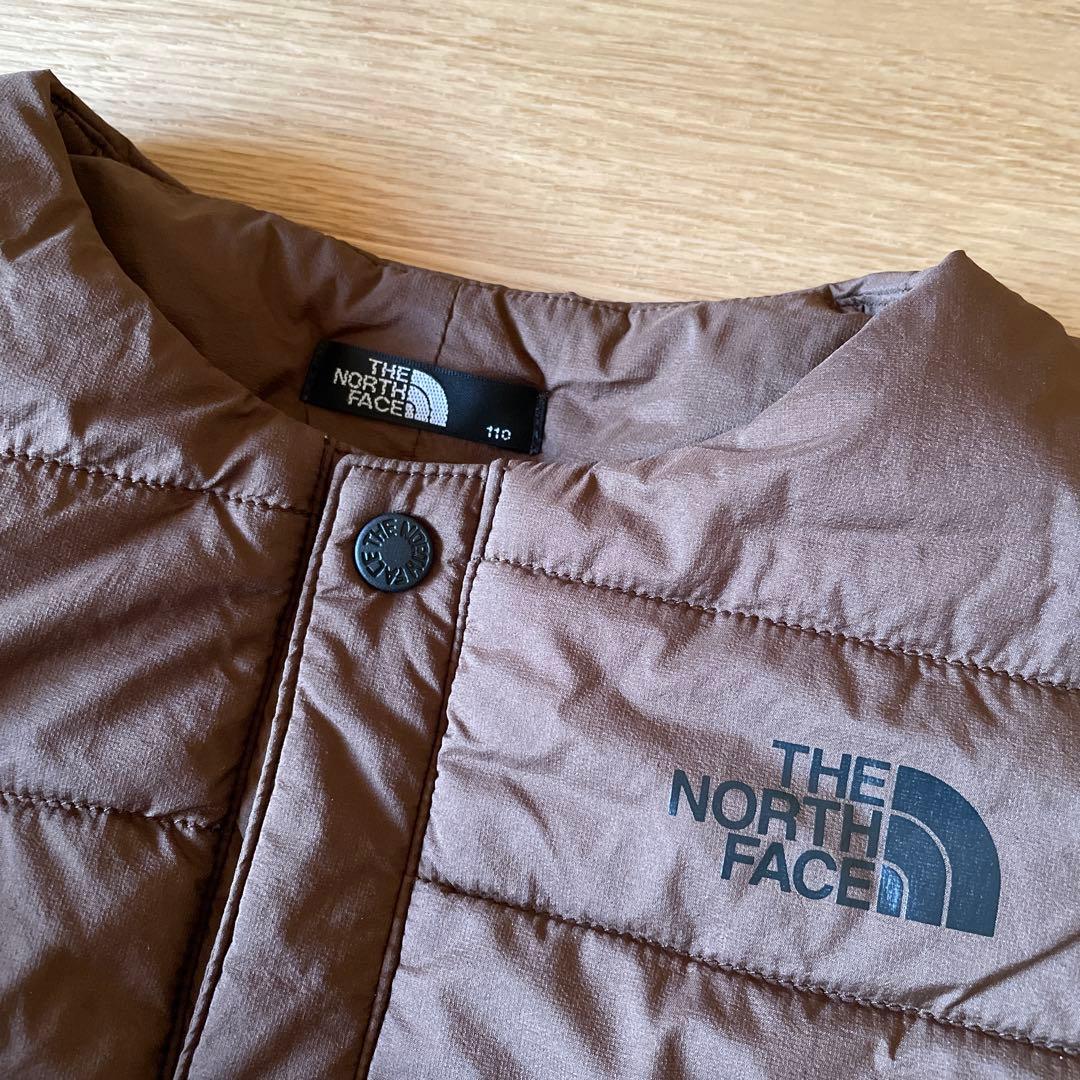 ノースフェイス　ブラウン マイクロゼファーカーディガン 110