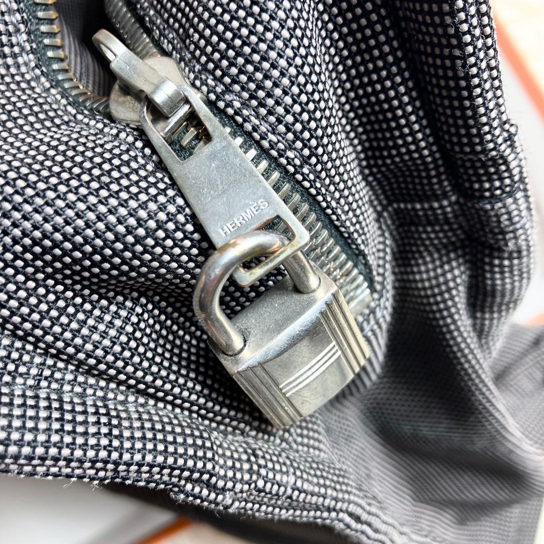 HERMS エルメス トート キャンバス エールライン