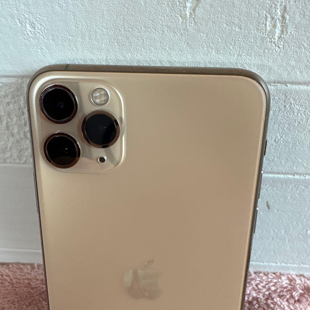 美品iPhone11promax256GB本体/ゴールド/ケース付き