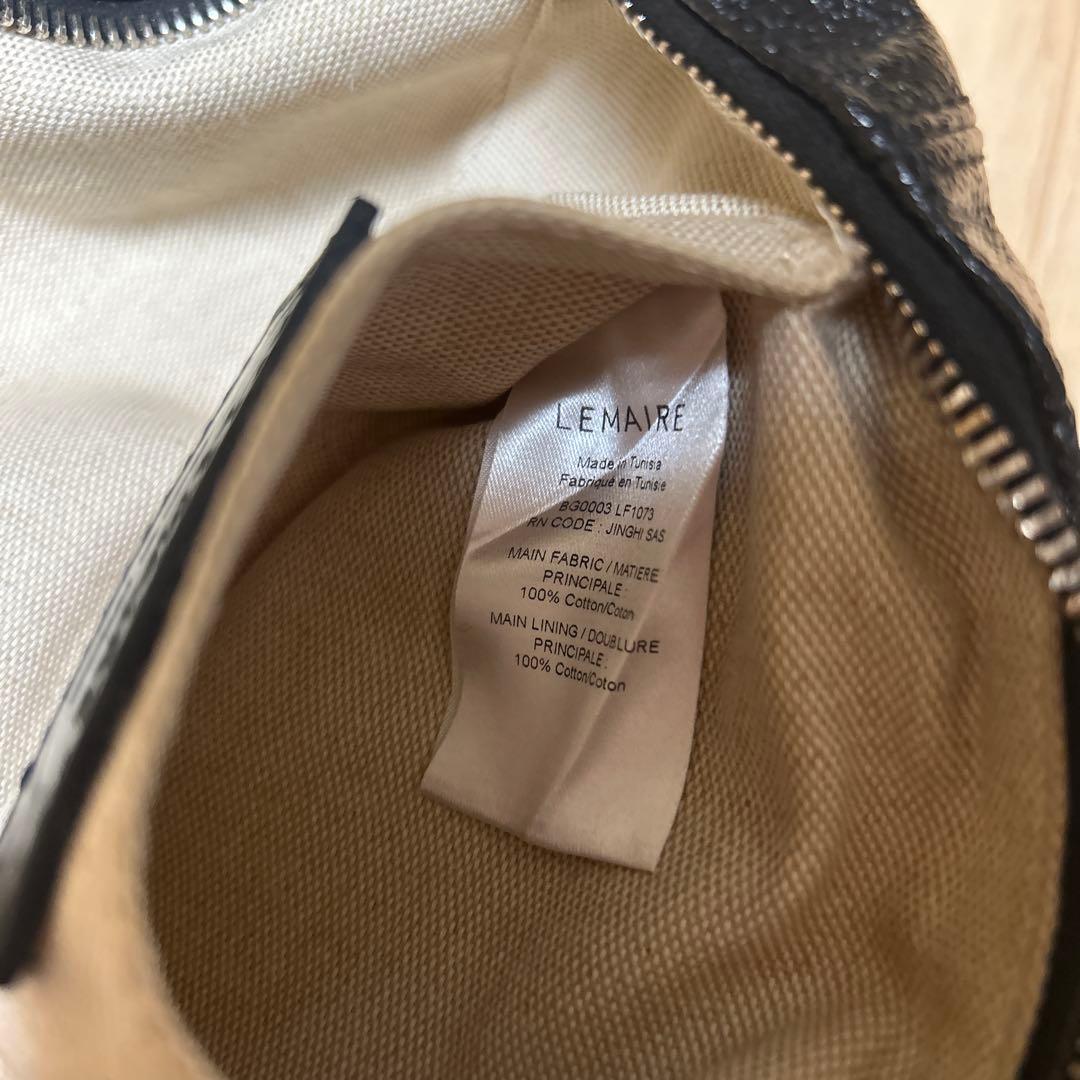 LEMAIRE ブラックショルダーバッグ