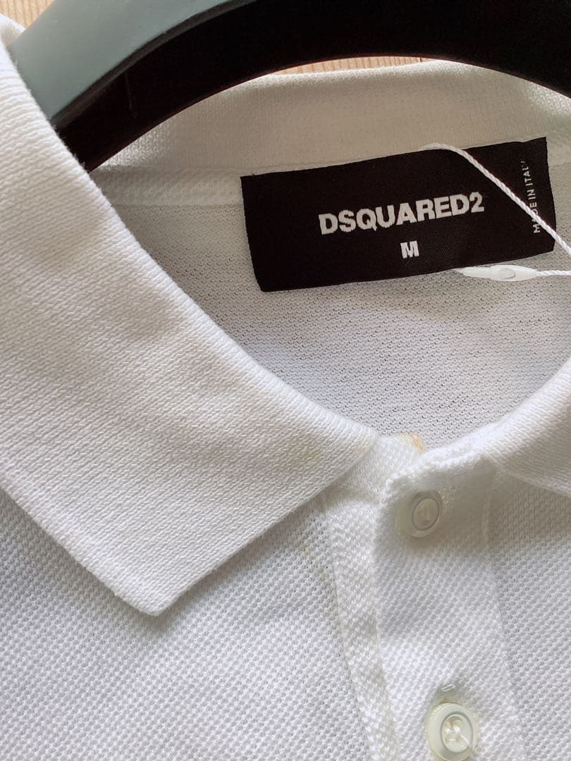 訳あり未使用品【DSQUARED2】ロゴ　ポロシャツ　Mサイズ　定価61600円