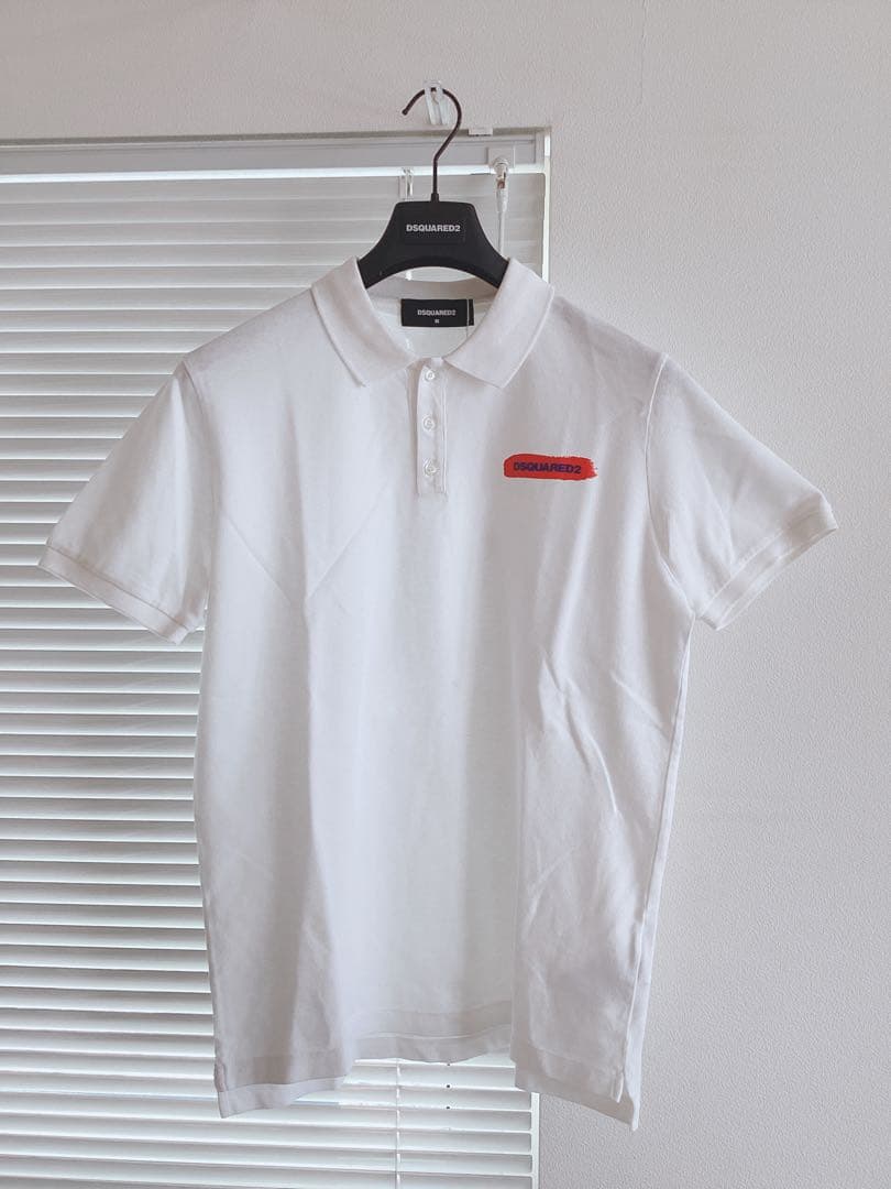 訳あり未使用品【DSQUARED2】ロゴ　ポロシャツ　Mサイズ　定価61600円