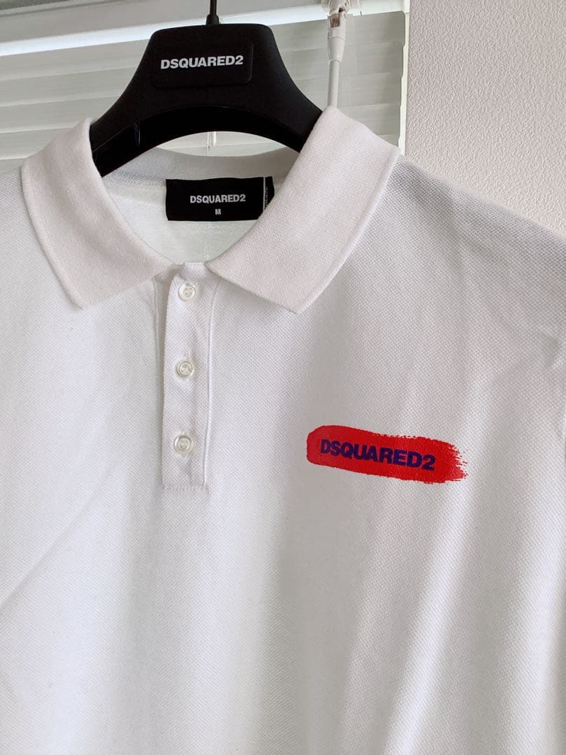 訳あり未使用品【DSQUARED2】ロゴ　ポロシャツ　Mサイズ　定価61600円