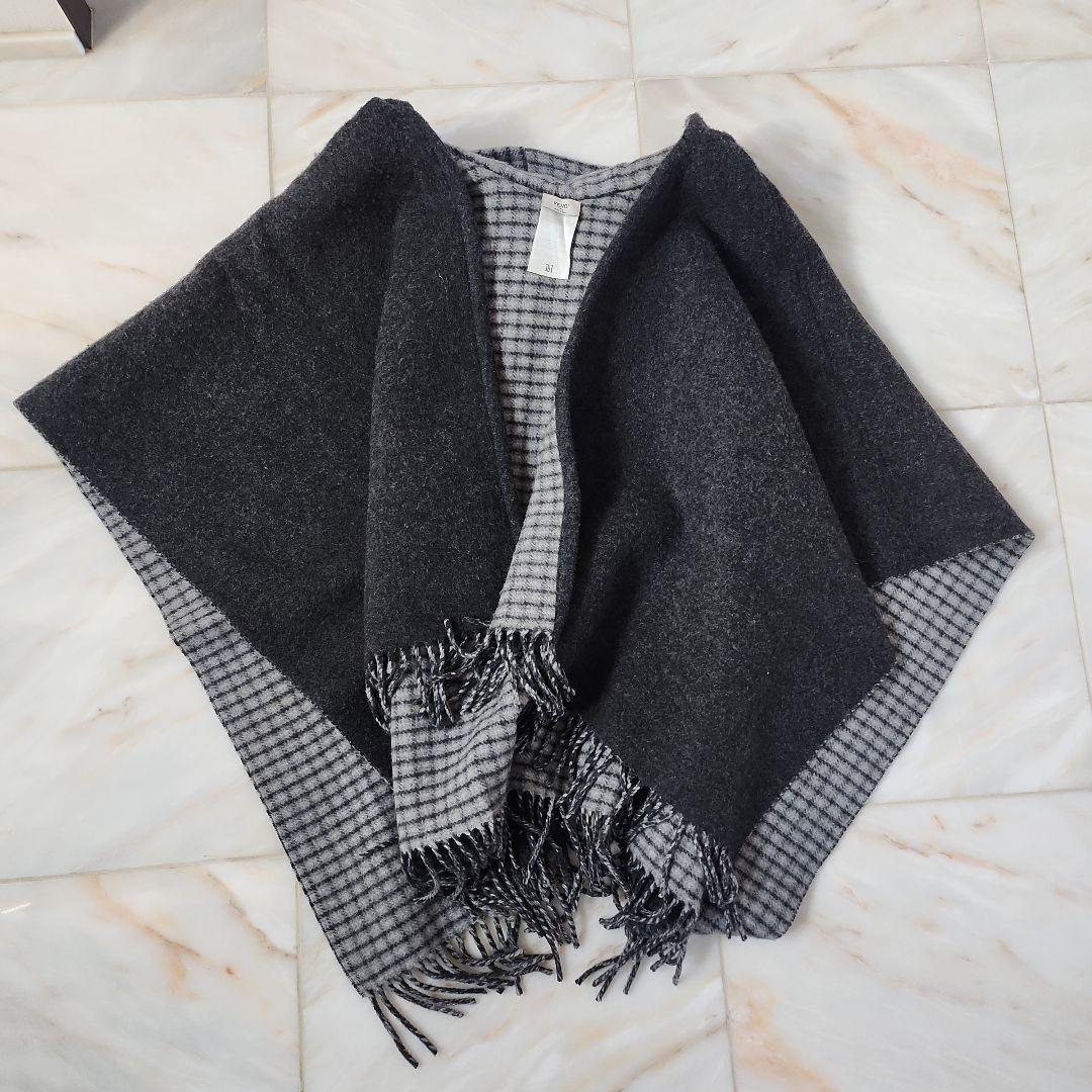 FENDI フード付きポンチョ グレー