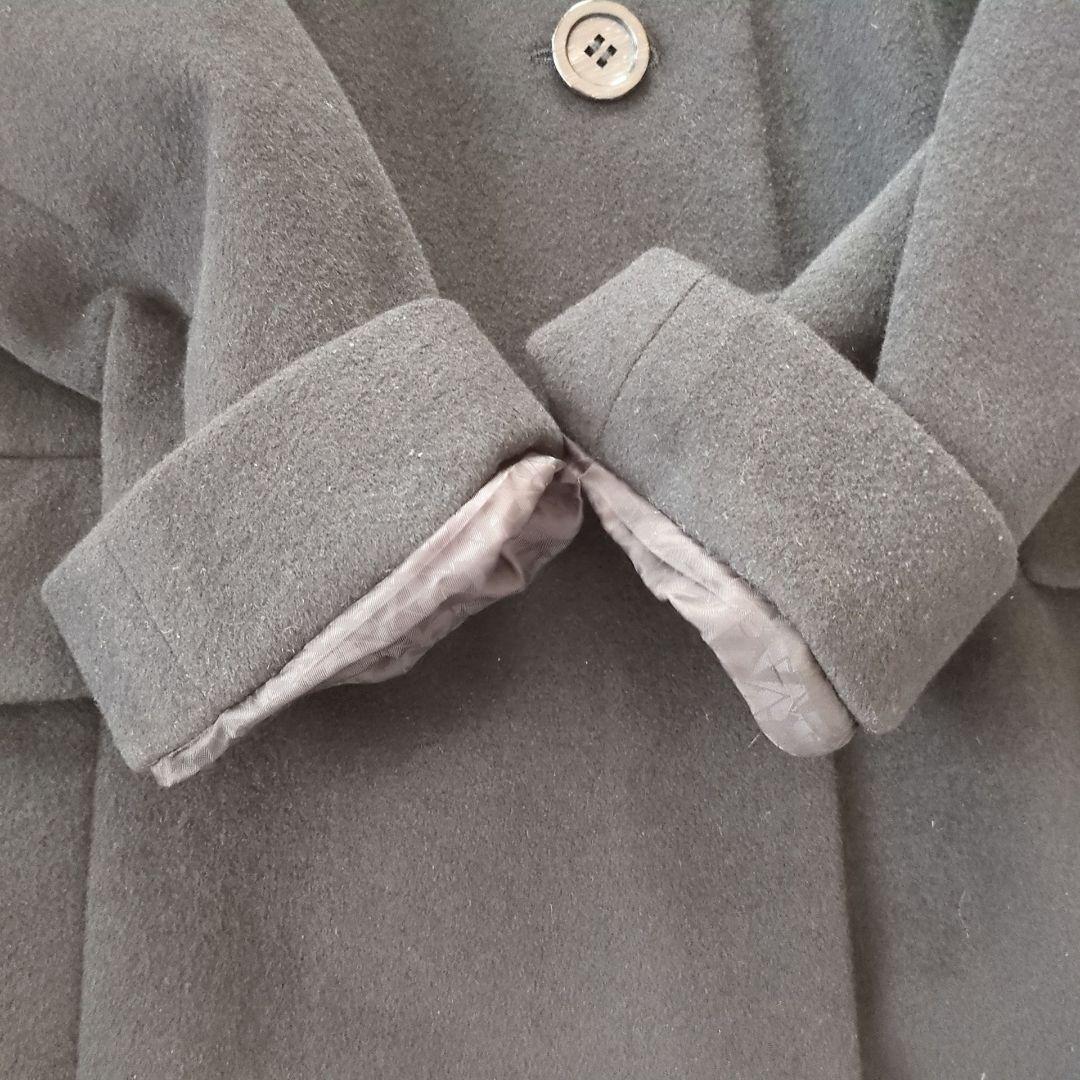 極美品　大きいサイズ　アクアスキュータム　アンゴラ混ウールコート　テーラード