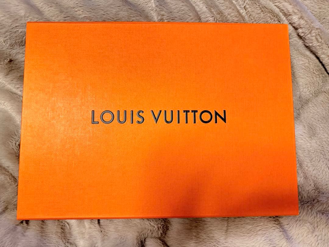 LOUIS VUITTON リバーシブルマフラー グレー ピンク