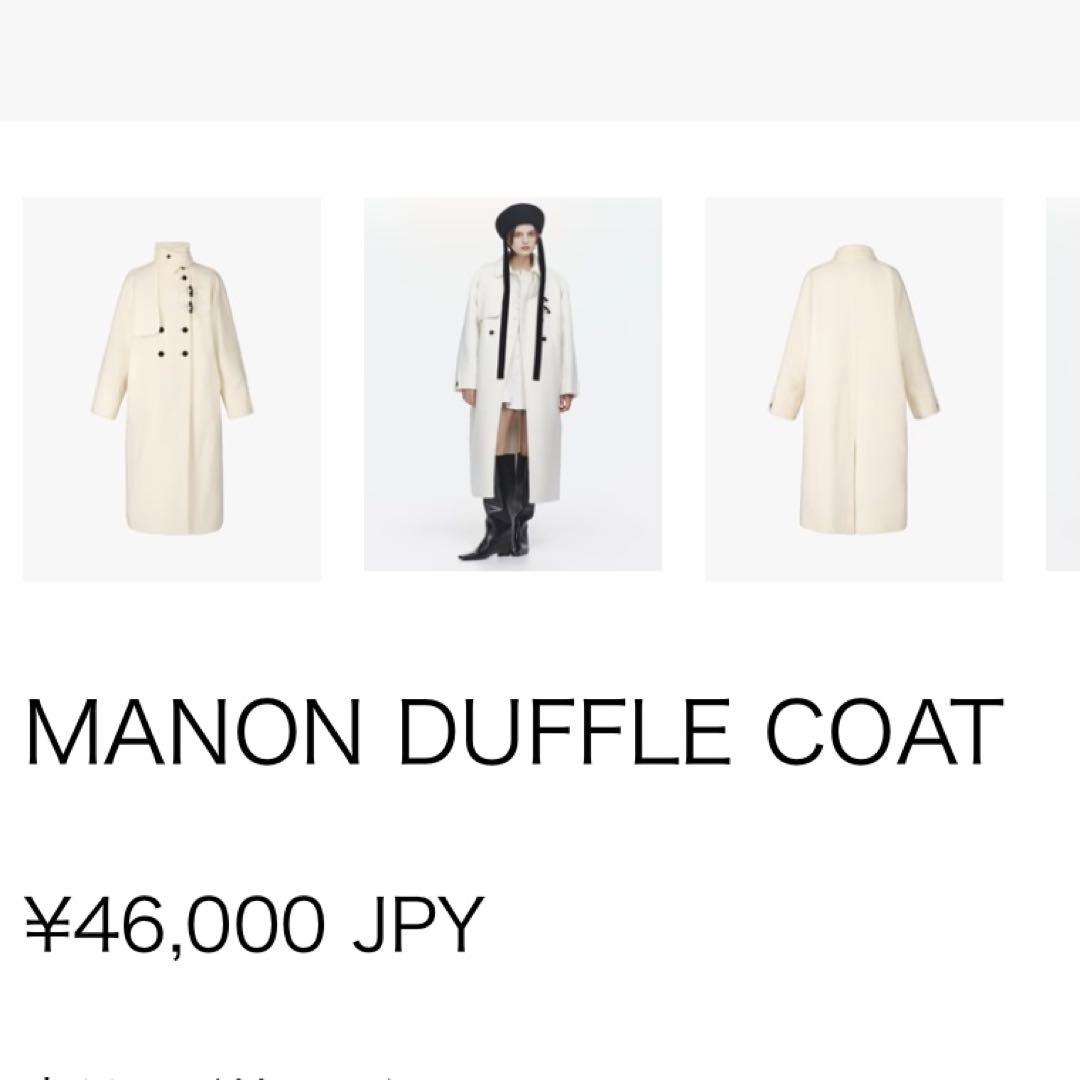 Bibiy. MANON DUFFLE COAT アイボリー