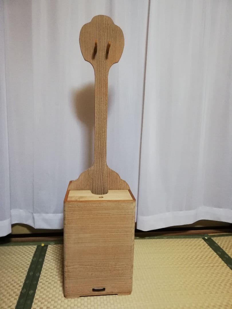 三味線　2丁用木製収納ボックス 引き出し付き