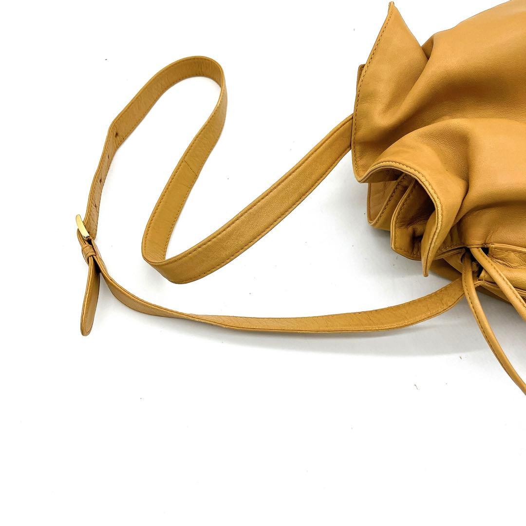 【LOEWE】フラメンコ　ショルダーバッグ　ナッパレザー　キャメル