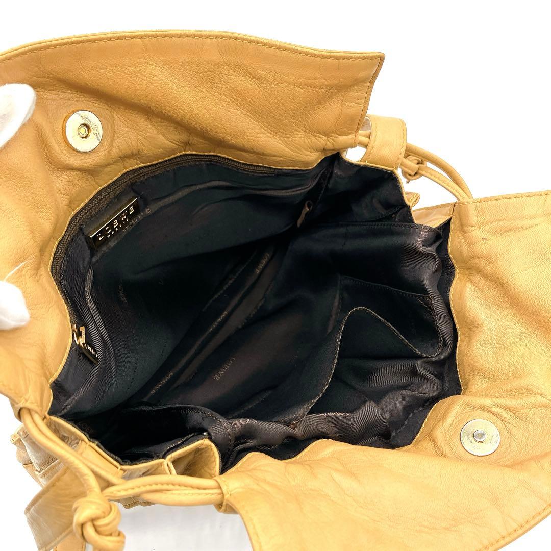 【LOEWE】フラメンコ　ショルダーバッグ　ナッパレザー　キャメル