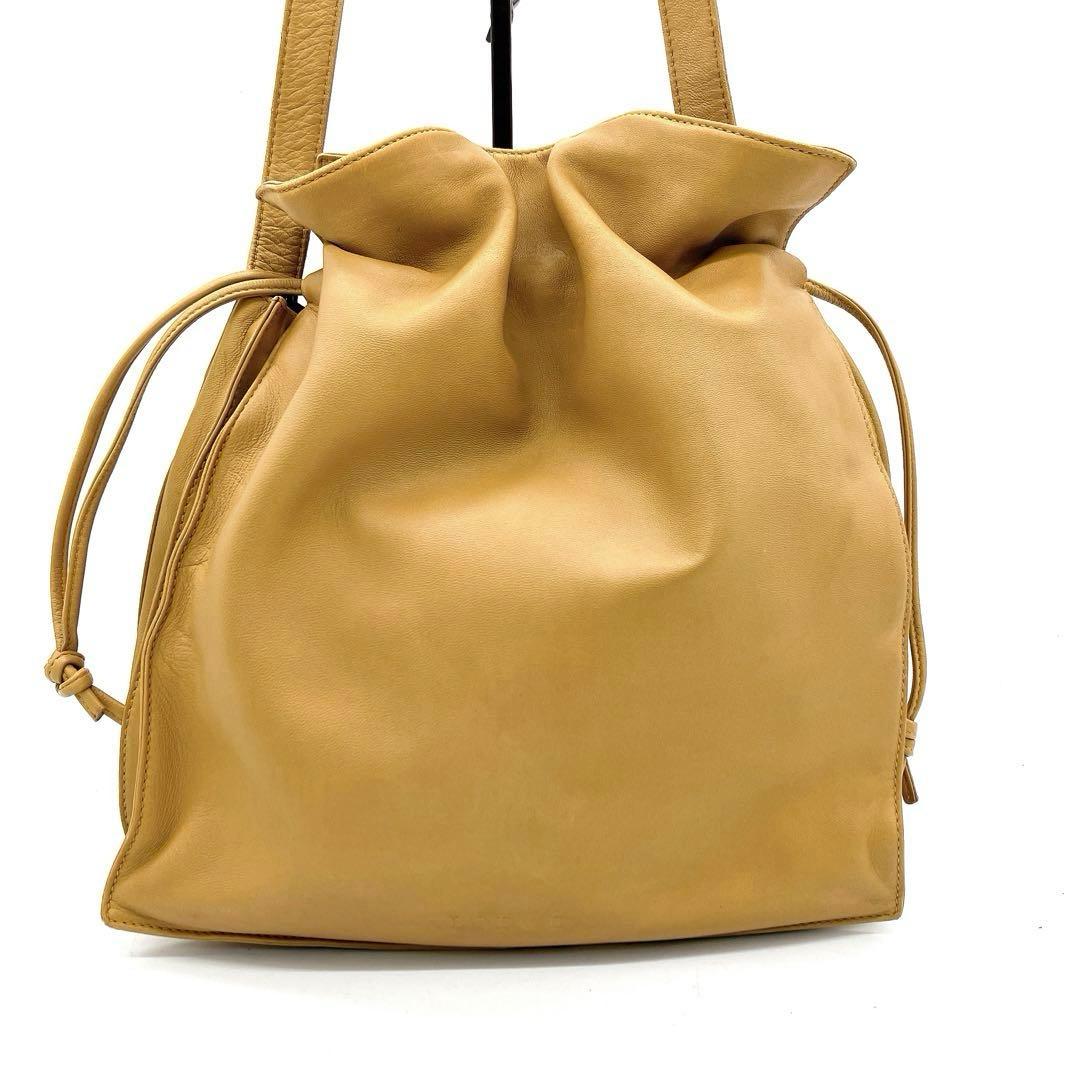 【LOEWE】フラメンコ　ショルダーバッグ　ナッパレザー　キャメル
