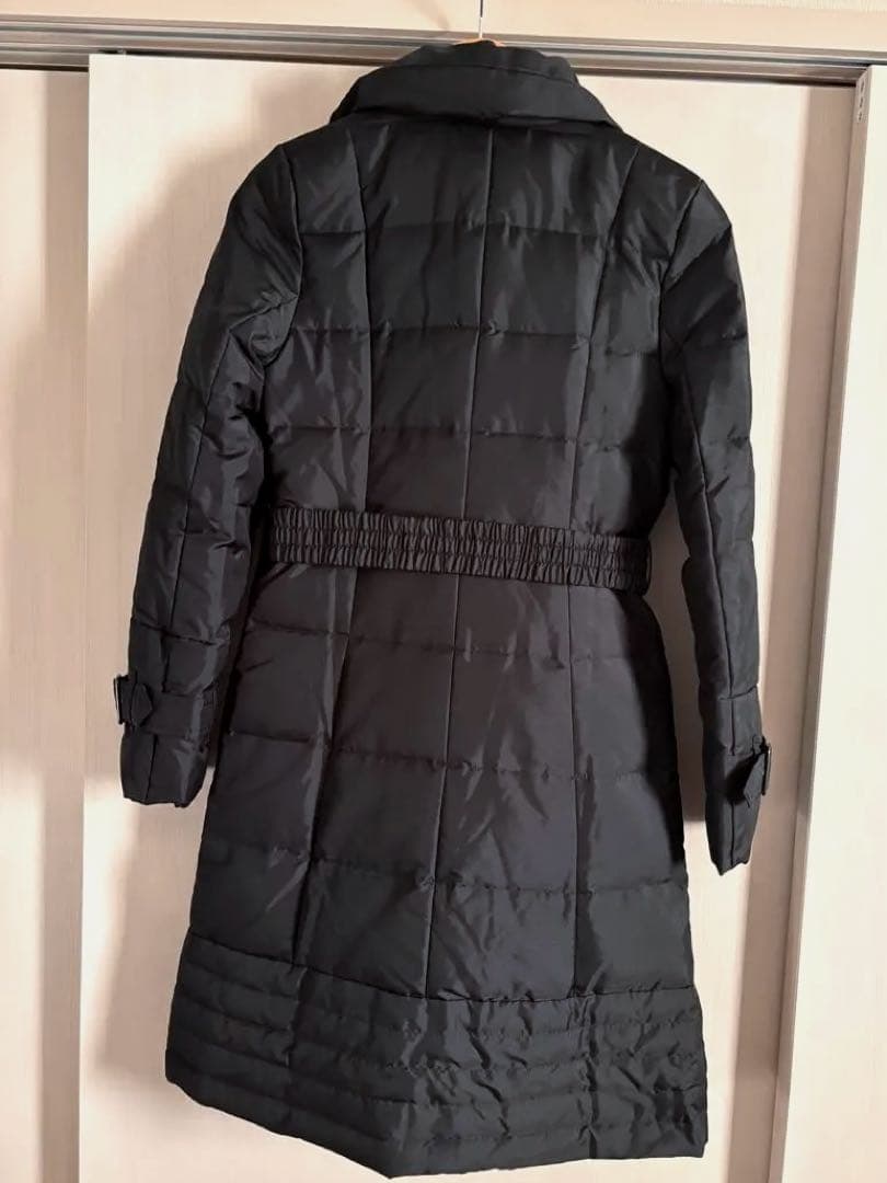 BURBERRY LONDON ダウンコート 黒 ノバチェック　フード無し