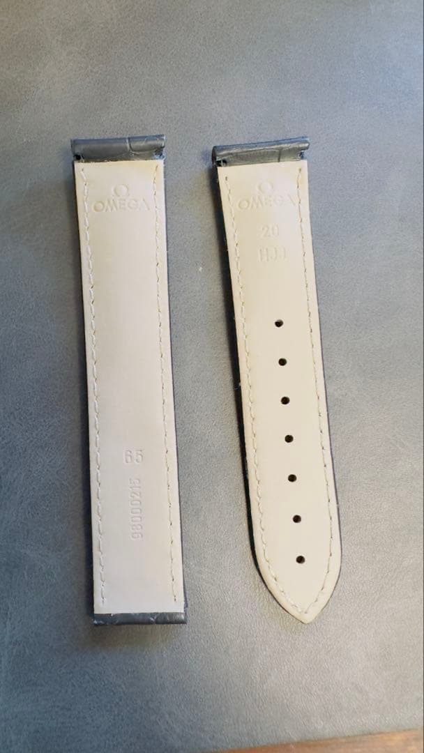 オメガ OMEGA 純正　革ベルト　ストラップ　20mm 尾錠側18mm