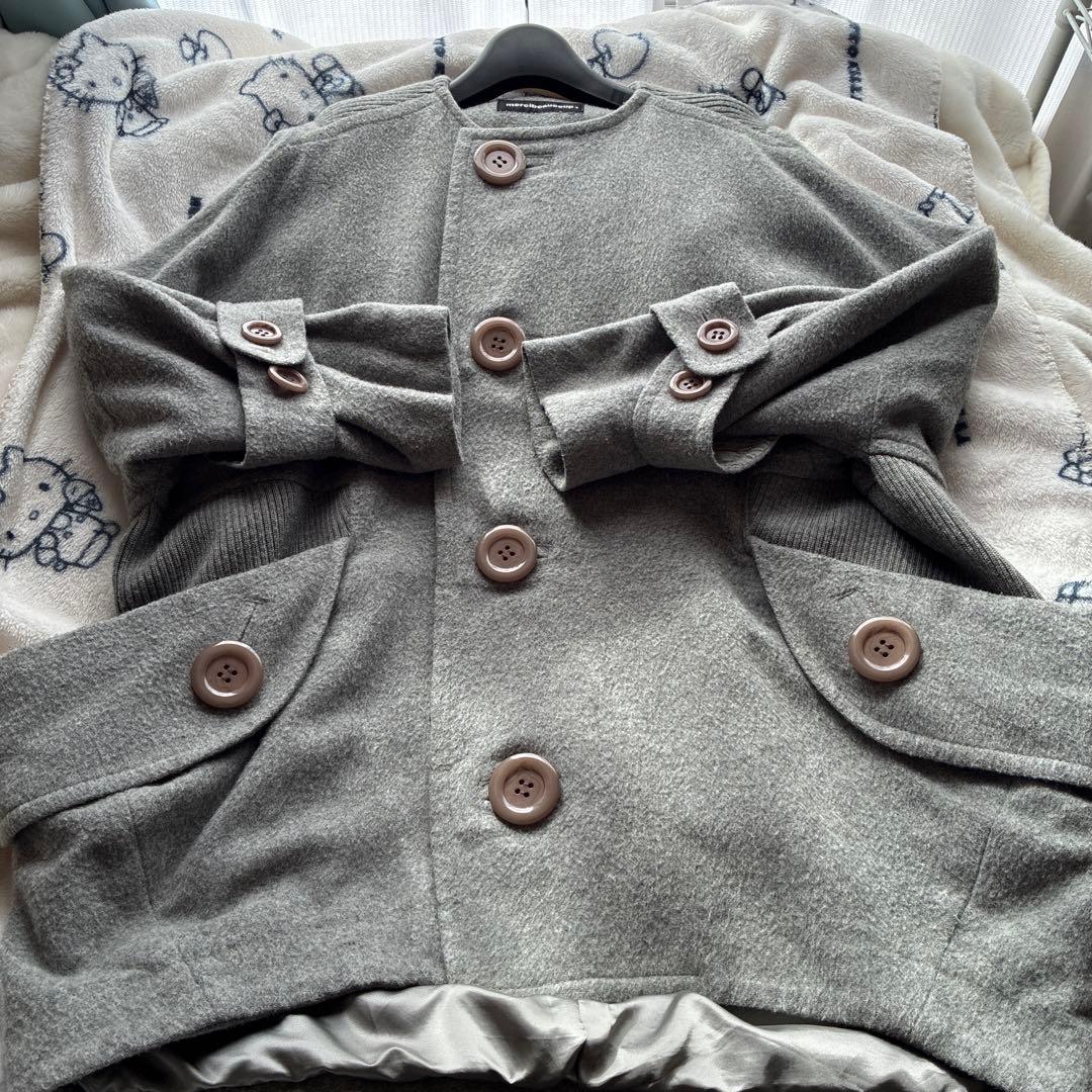 メルシーボークー　ノーカラーコート