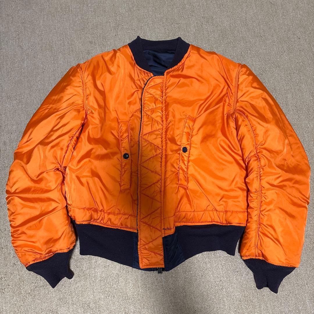 最終値下げ‼️美品)アルファ MA-1 1968年復刻 USA製 S ネイビー