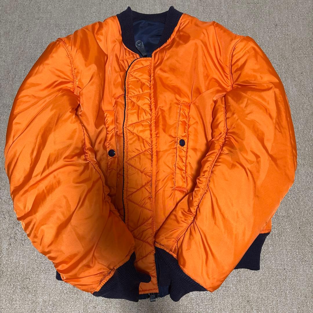 最終値下げ‼️美品)アルファ MA-1 1968年復刻 USA製 S ネイビー