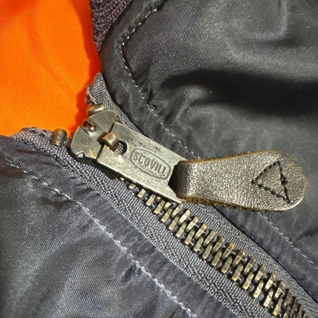 最終値下げ‼️美品)アルファ MA-1 1968年復刻 USA製 S ネイビー