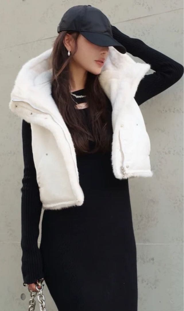 GlamLips2WAY リバーシブル ショート ベスト★NEW発売【新品】