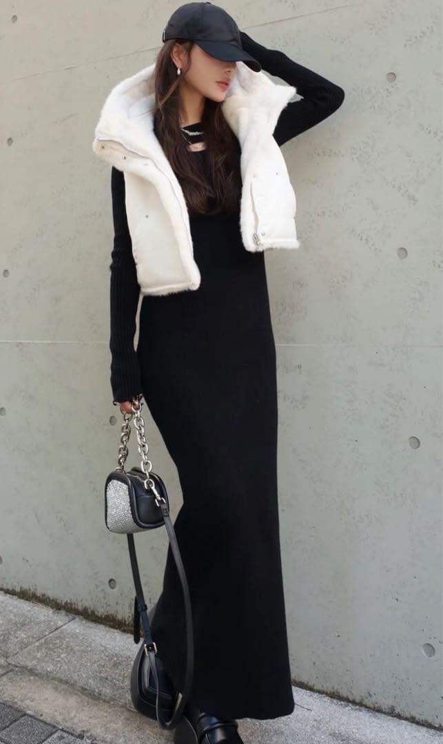 GlamLips2WAY リバーシブル ショート ベスト★NEW発売【新品】