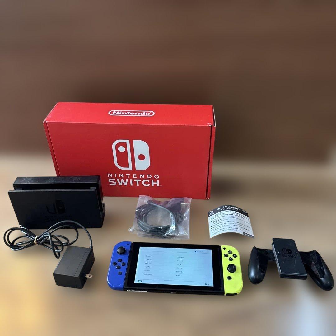 Nintendo Switch 青/黄 本体 + 付属品
