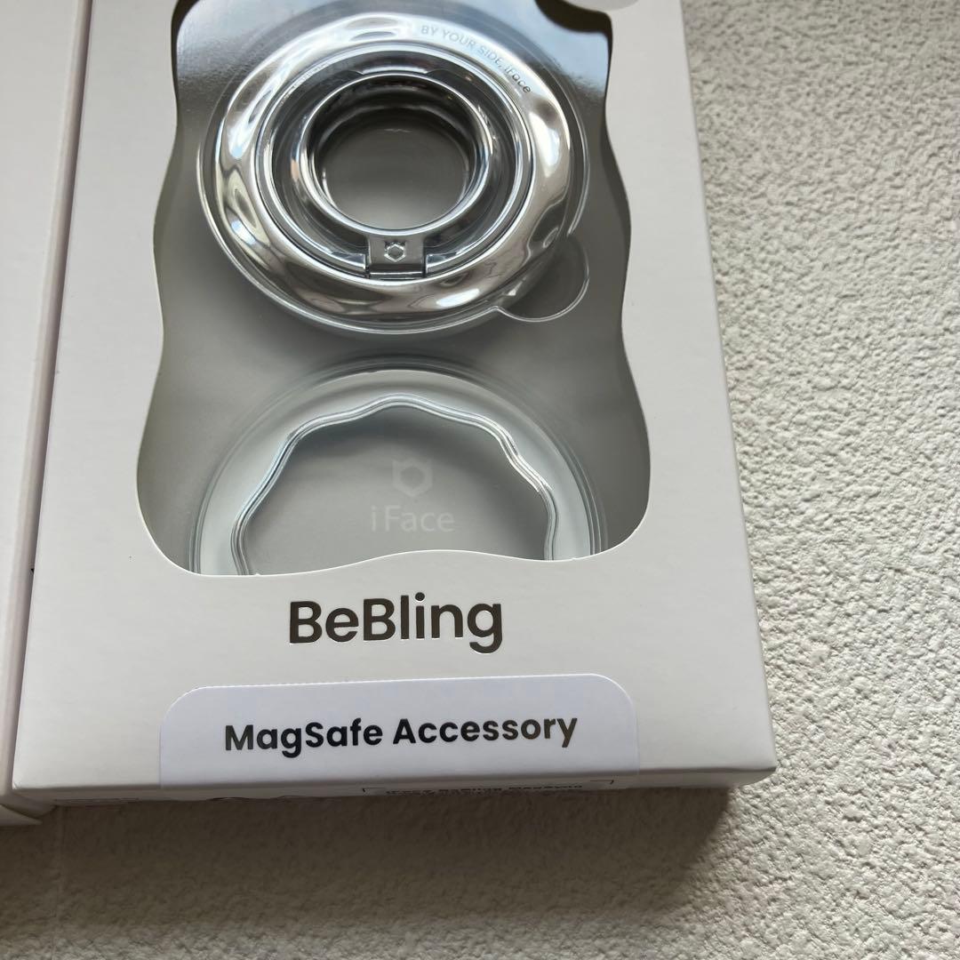 シルバーiPhone16pro・リングセットiface BeBling