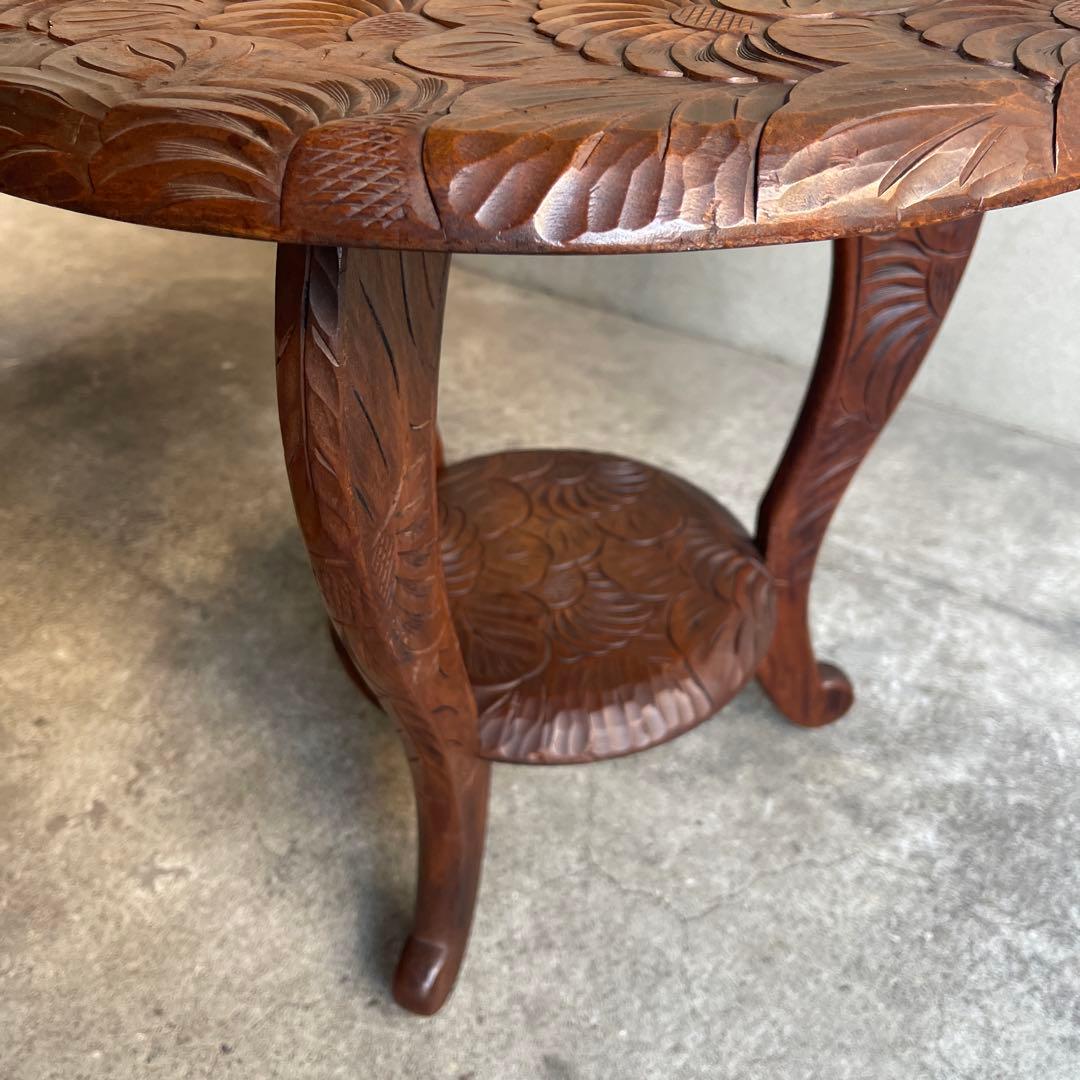 日光彫　サイドテーブル