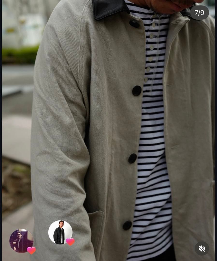 ジャケット・アウター echeveria Leather Switiching WorkJKT OVY