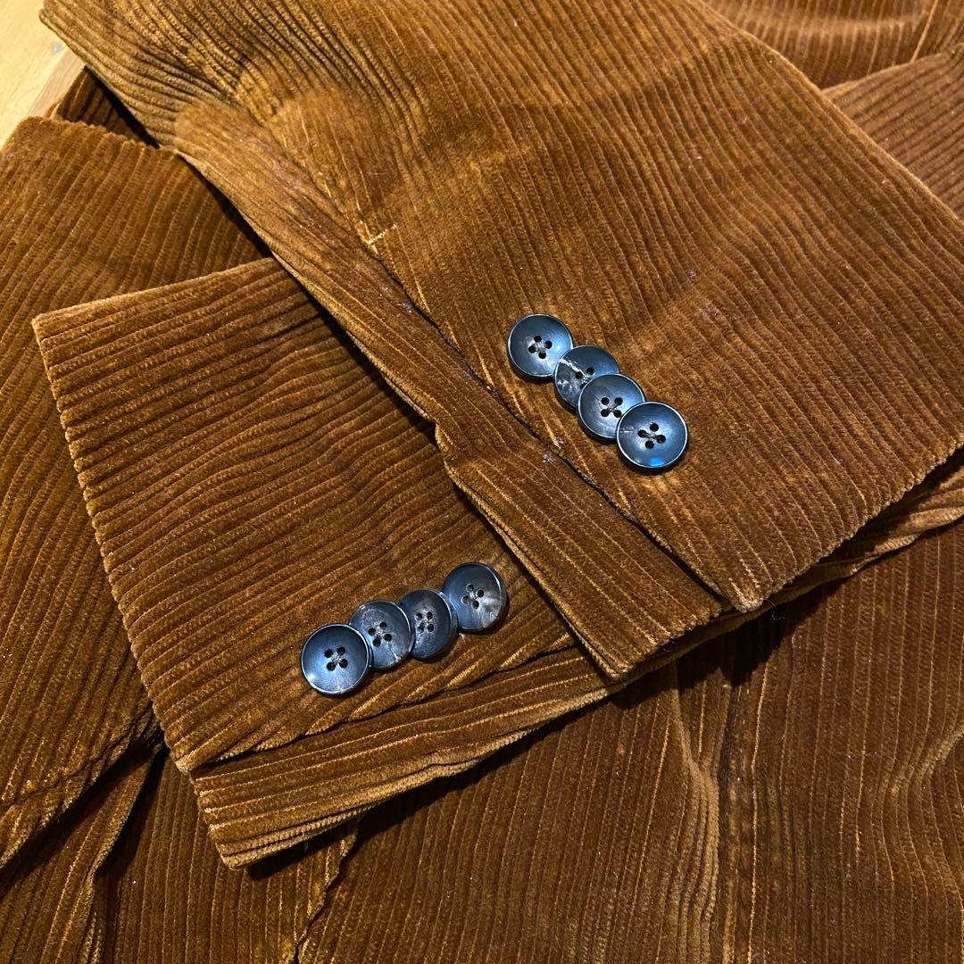 イタリア製 ラルディーニ コーデュロイ テーラードジャケット 44 ブラウン