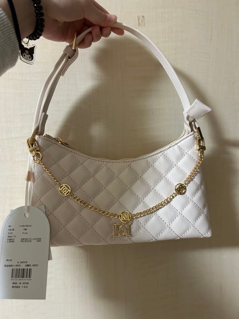 Darich ダーリッチ キルティングチェーンハンドミニバッグ【ピンク】