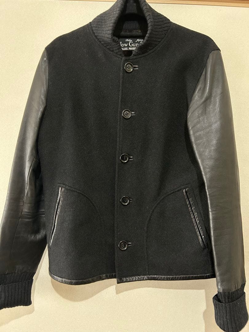 【スロウガン】SLOW&GUNレザースタジャン　サイズ3キムタク