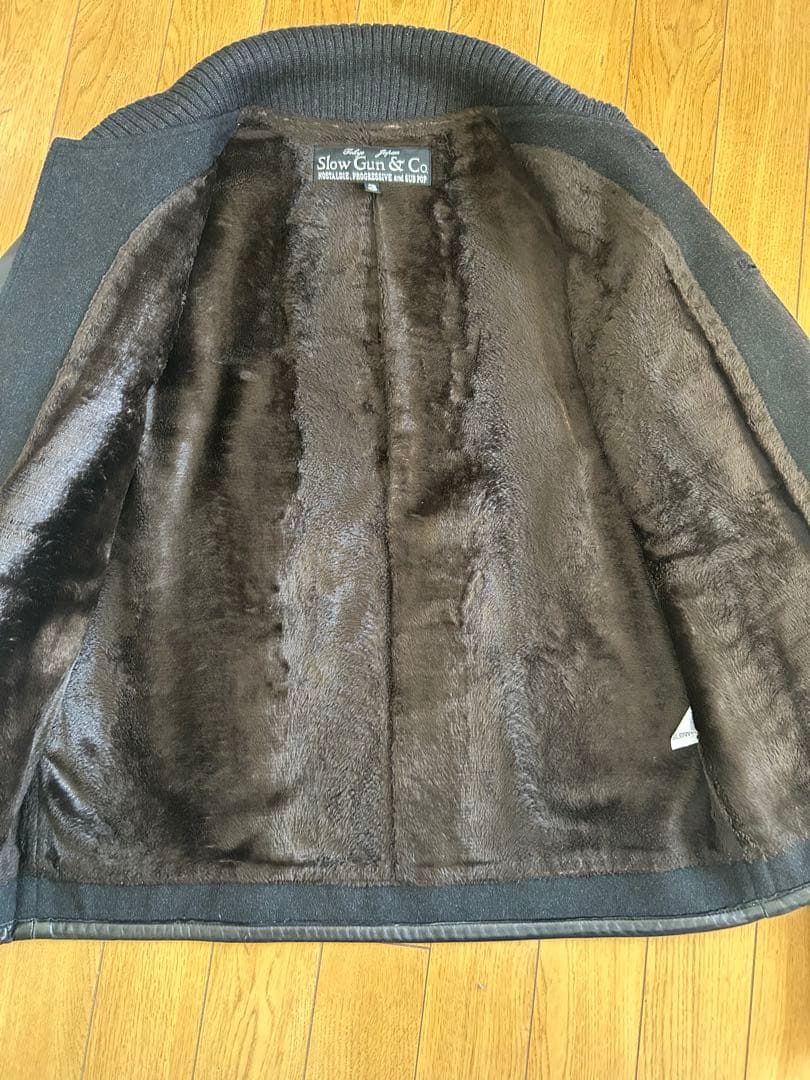 【スロウガン】SLOW&GUNレザースタジャン　サイズ3キムタク