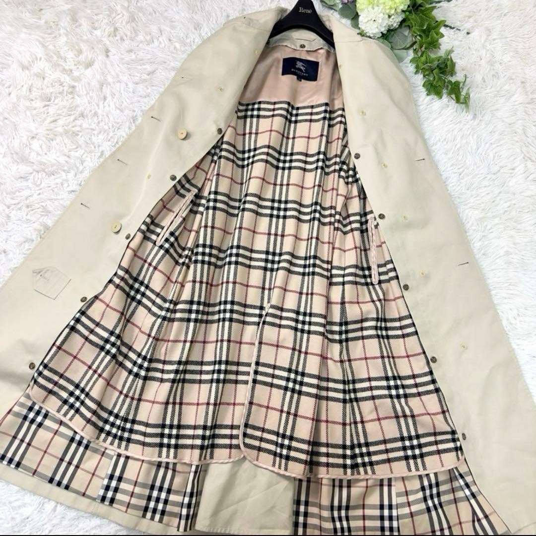 【美品/クリーニング済】バーバリーロンドン ライナー付 ロングトレンチコート