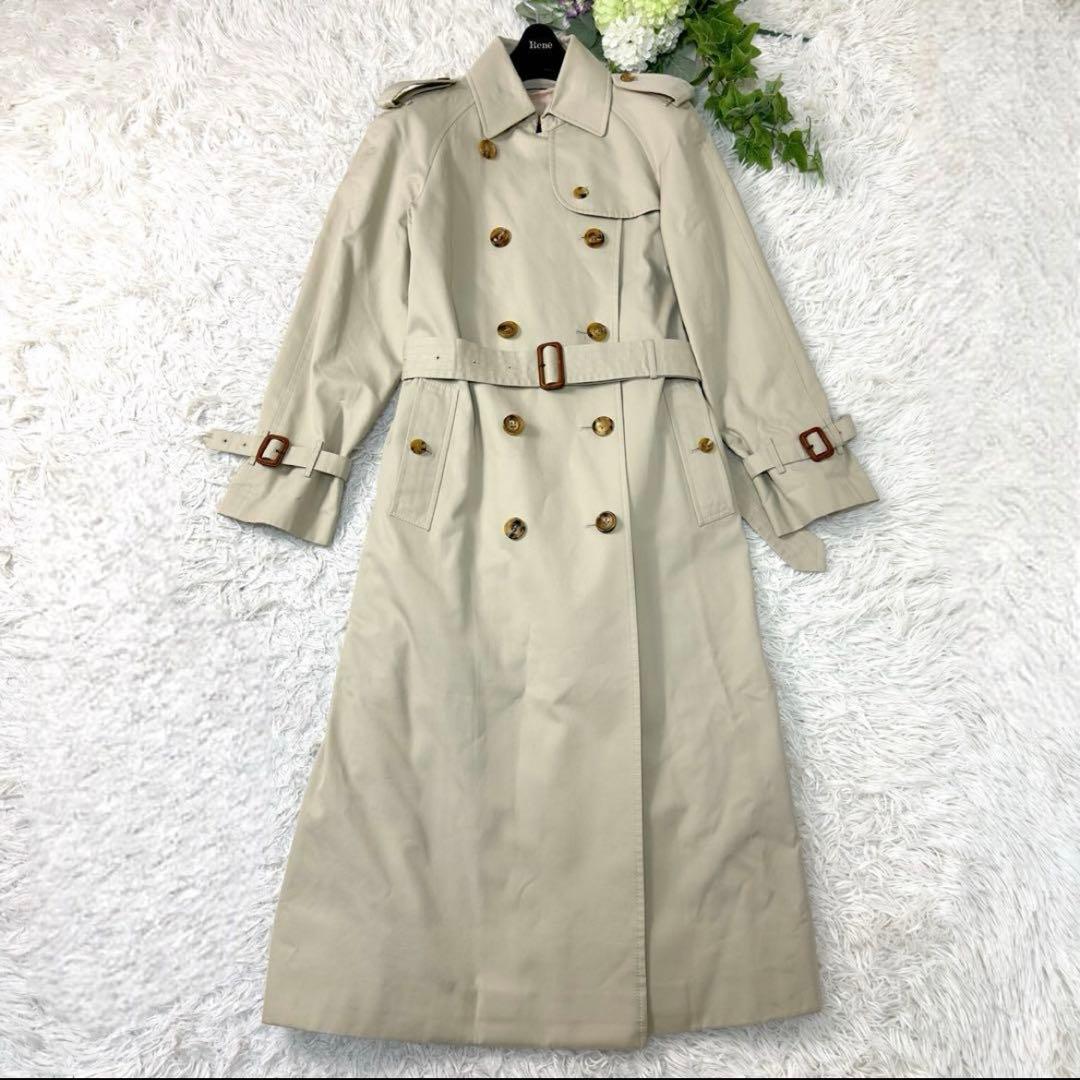 【美品/クリーニング済】バーバリーロンドン ライナー付 ロングトレンチコート