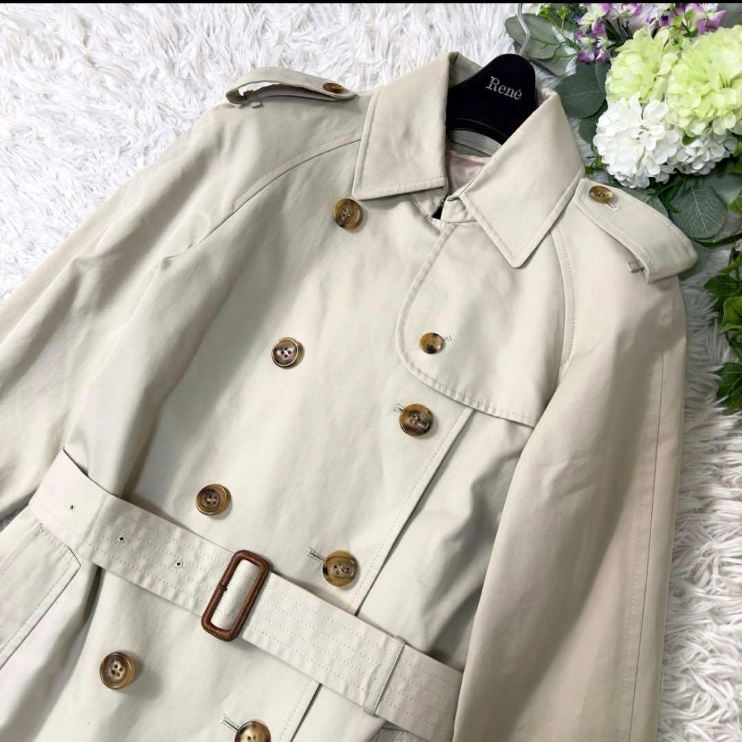 【美品/クリーニング済】バーバリーロンドン ライナー付 ロングトレンチコート