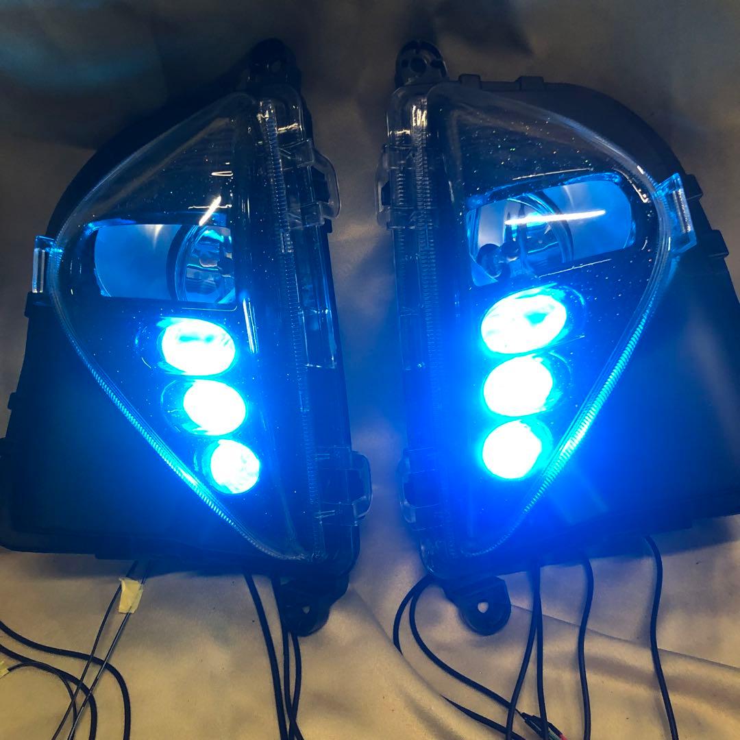 在庫1!プリウス50 ブラック+ラメAP RGBカラーチェンジ　h11バルブ交換