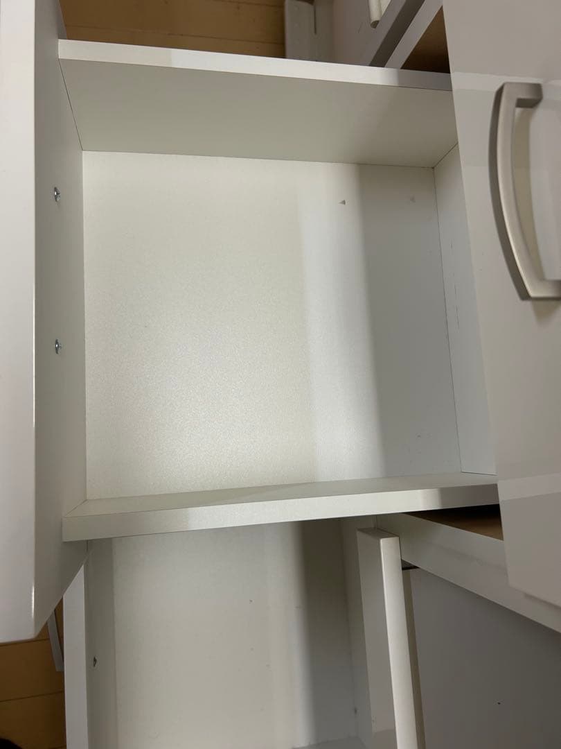 【特価】ニトリ　食器棚　キッチンボード(コパン 80KB WH)