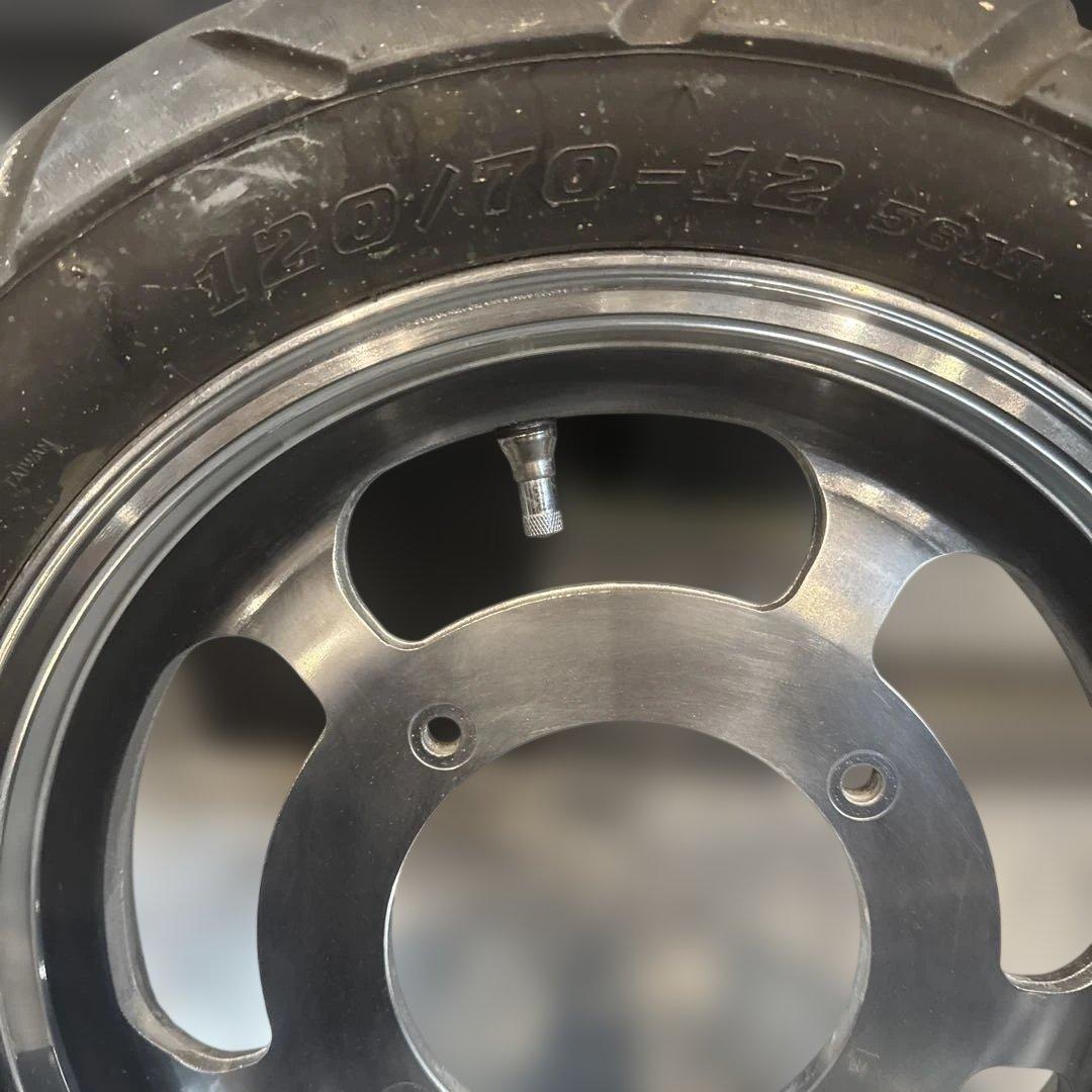 じ*丸様 ジャイロキャノピー　2スト フロントアルミ　12インチ　DURO