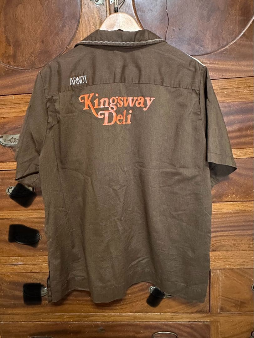 70’S KING LOUIE キングルーイ ボウリングシャツ　刺繍　プリント