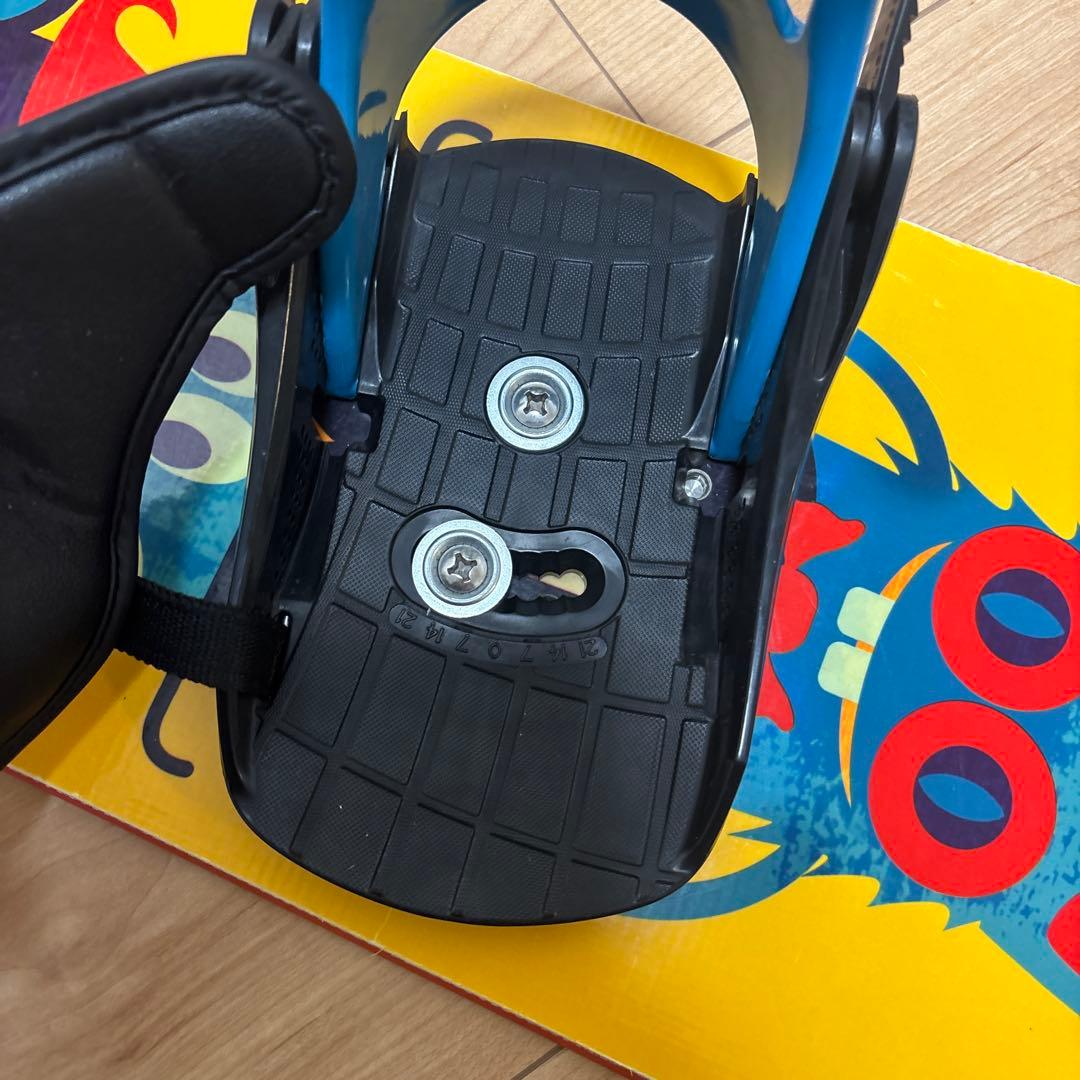 【写真追加】　サロモン スノーボード100cm　ビンディング　キッズ　2点セット