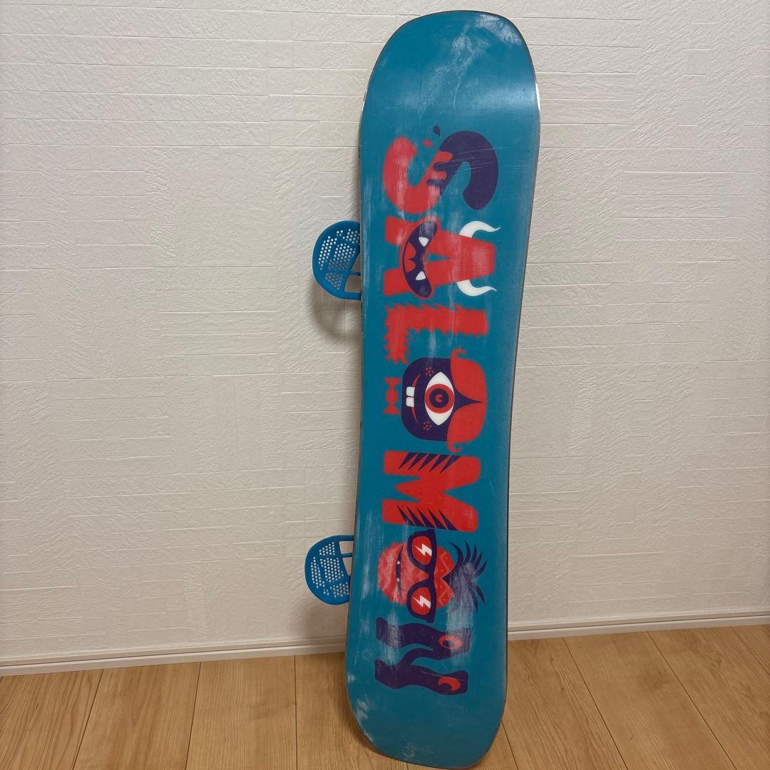 【写真追加】　サロモン スノーボード100cm　ビンディング　キッズ　2点セット