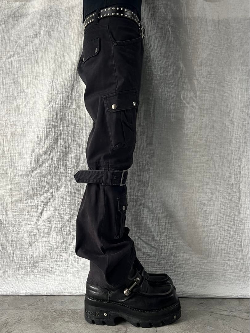 パンツ \"semantic design\" Bondage Flared Pants