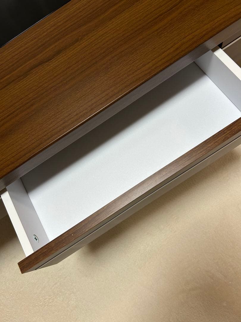 h*a様 センターテーブル 引き出し付き 120cm ブラウン