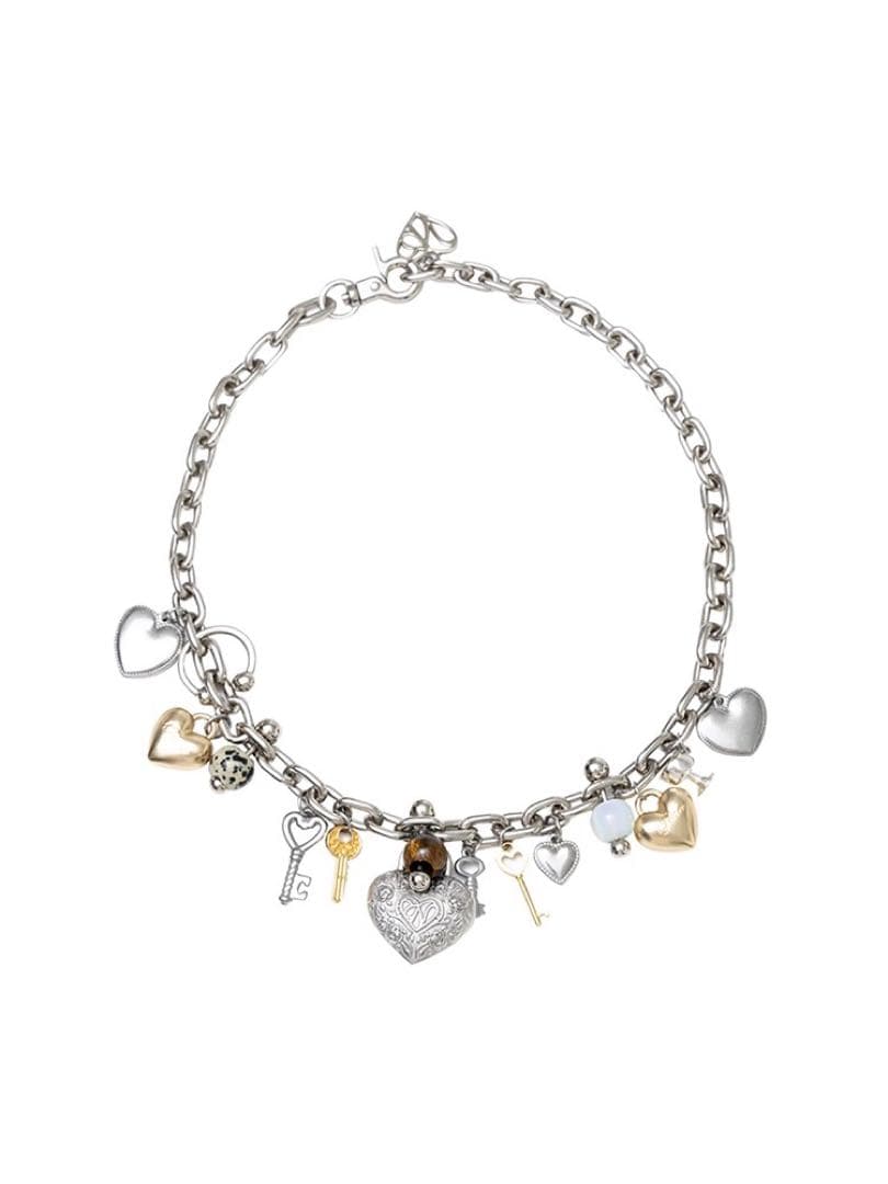 1JINN STUDIOチェーンネックレス ハートチャーム