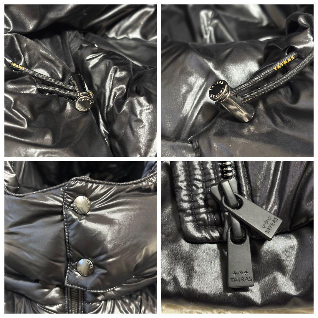 未使用 TATRAS POSEIDONE ダウンベスト ブラック 01 フード