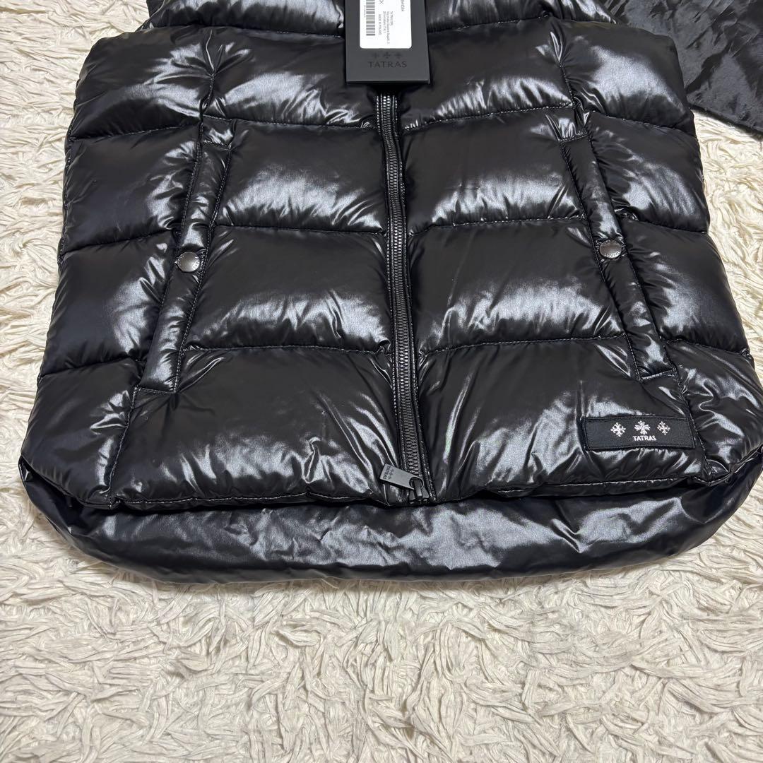 未使用 TATRAS POSEIDONE ダウンベスト ブラック 01 フード