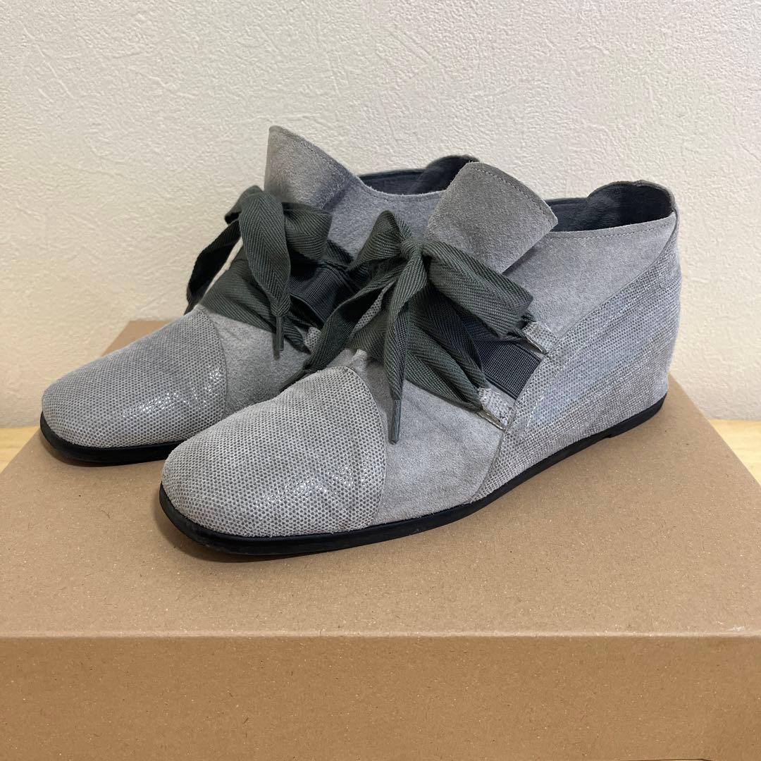 Miss Kyoukoミスキョウコ 靴 コンフォートシューズ リボン グレー